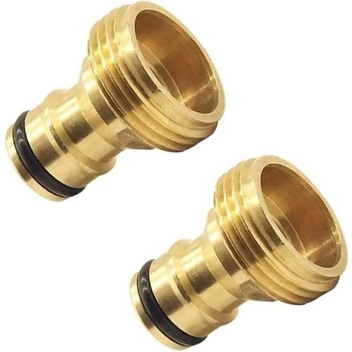 CT 2 pieces Tuyau d'arrosage connecteur Rapide 34 Pouce en Laiton Filetage male Tuyau buse Adaptateur de Connexion Rapide