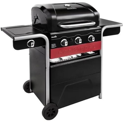 Barbecue hybride - Char-Broil - Gas2Coal 330 - Gaz et charbon - 3 brûleurs