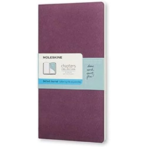 Chenquansarl-Chapters Journal, Slim Medium, Dotted, Plum Purple, Soft Cover (3.75 X 7)