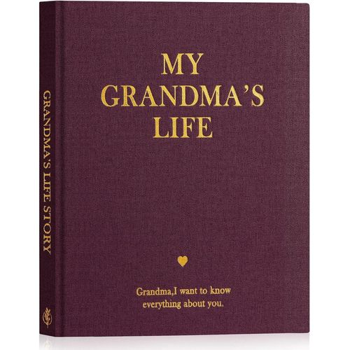 Mamie Raconte Moi Ton Histoire,Grand-Mère Livre D'histoire De La Vie Avec 260+ Questions,Grandma Life Story Journal Intime Mémé Souvenirs,Fête Des Mères Anniversaire Cadeau,Anglais,Violet