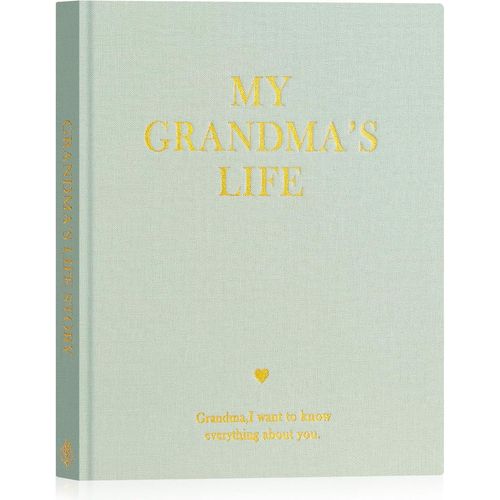 Mamie Raconte Moi Ton Histoire,Grand-Mère Livre D'histoire De La Vie Avec 260+ Questions,Grandma Life Story Journal Intime Mémé Souvenirs,Fête Des Mères Anniversaire Cadeau,Anglais,Vert
