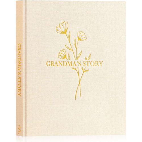 Mamie Raconte Moi Ton Histoire,Grand-Mère Livre D'histoire De La Vie Avec 260+ Questions,Journal Intime Mémé Grandma Life Story Souvenirs,Fête Des Mères Anniversaire Cadeau,Beige,Anglais