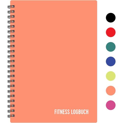 Journal D'entraînement En Plastique-Format A5,Papier Épais,Reliure Solide-Agenda D'entraînement Élégant Et Minimaliste