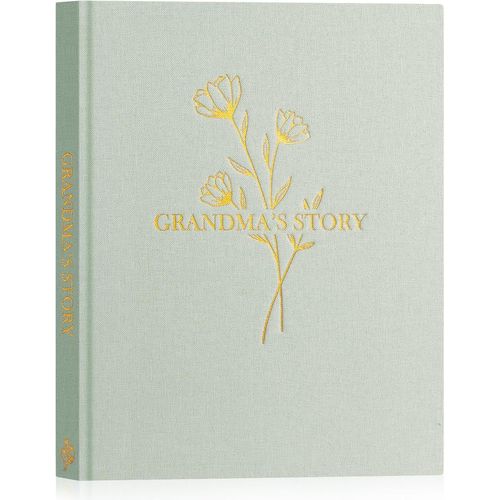 Mamie Raconte Moi Ton Histoire,Grand-Mère Livre D'histoire De La Vie Avec 260+ Questions,Journal Intime Mémé Grandma Life Story Souvenirs,Fête Des Mères Anniversaire Cadeau,Vert,Anglais