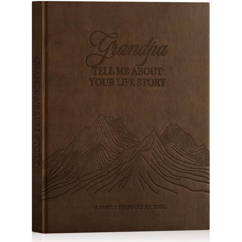 Papy Raconte Moi Ton Histoire,Grand-Père Livre D'histoire De La Vie Avec 270+ Questions,Grandpa Life Story Journal Intime Pépé,Fête Des Pères Anniversaire Cadeau Souvenirs,Marron,Anglais