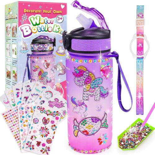 Licorne Bricolage Gourde Fille DIY Gourde Isotherme Bouteille Kit de Loisir Créatif Enfant Jeux Créatif Fille 6 7 8 9 10 Ans pour Idée Cadeau Noël Extérieur Jeux Enfant 2 3 4 5 6 Ans.[B141]