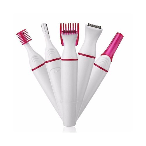 Rasoir Électrique 5 En 1 Pour Femme : Tondeuse, Rasoir, Outil De Soin Des Sourcils Et Du Visage