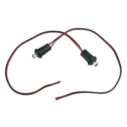 2 Pcs 12v Bleu Clignotant Mannequin Fausse Voiture Alarme Tableau De Bord Support Led Lumière Moto Accessoires