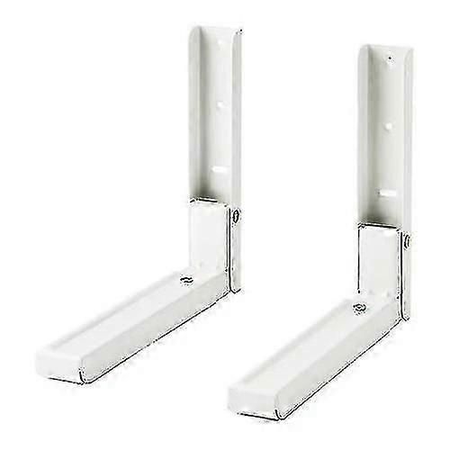Support mural pour micro-ondes 2 pièces,supports pour micro-ondes,support universel pour four à micro-ondes,comprend 6 vis,utilisé pour soutenir les fours à micro-ondes (blanc)