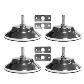 Lot de 4 niveleurs de pieds de table de billard en métal de 12,7 cm, robustes et résistants.