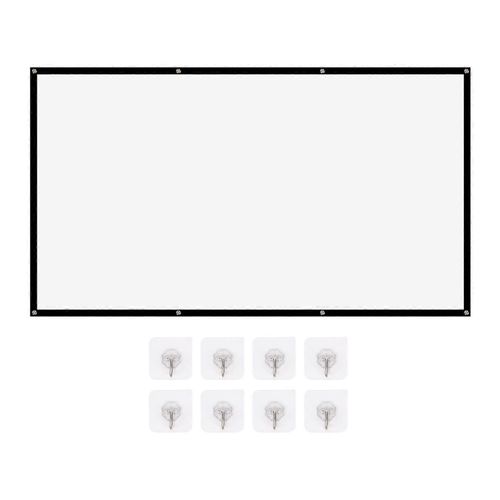 Écran de projection de 100 pouces pliable portable Soft Clear HD écran de projection pour l'extérieur et l'intérieur
