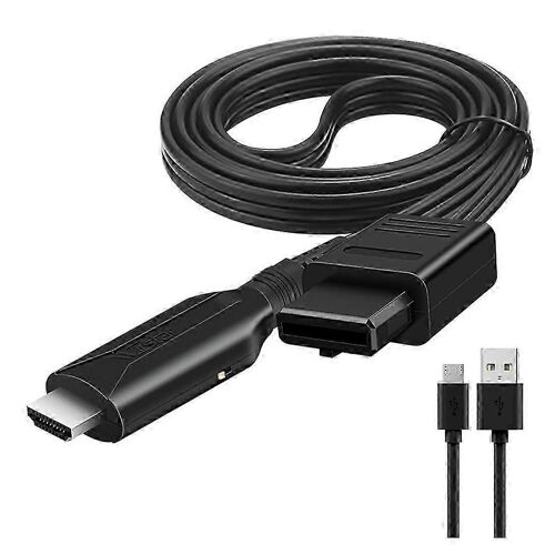 Wiistar Hd N64 Vers Hdmi-Compatible Convertisseur Hd Link Câble Pour N64/Gamecube/Snes Plug And Play 1080p Compatible Hdmi Converte Js
