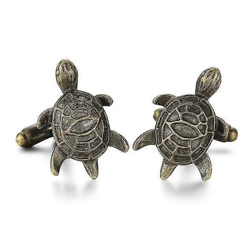 Boutons De Manchette De Chemise Française En Cuivre (Style Tortue)-Bon