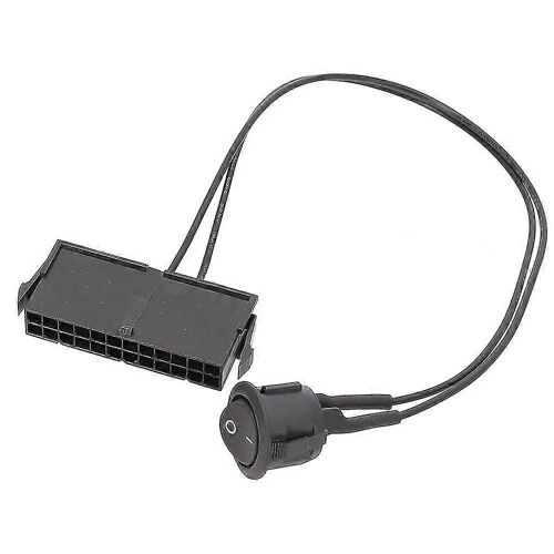 24 Broches Femelle ATX PSU Alimentation Démarreur Testeur Démarrage Cavalier ON OFF Interrupteur Câble 18AWG 30CM