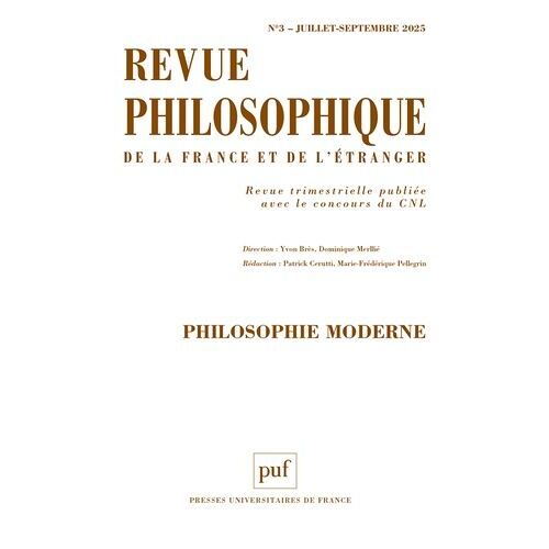 Revue Philosophique 2025, T. 150(3)