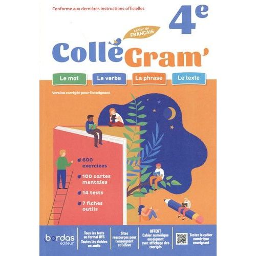 Cahier De Français 4e Collégram' - Version Corrigée Pour L'enseignant