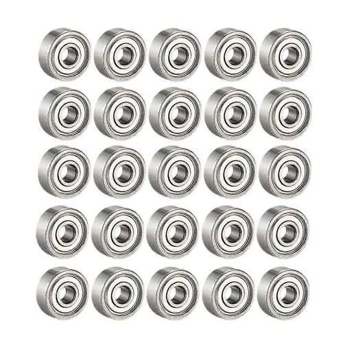 25pcs 608 Zz Roulements À Billes,608zz Métal Double Blindé Miniature Deep Groove Skateboard Ball Beari
