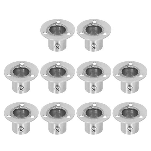 Ensemble De Supports De Tube De Tige De Placard En Acier Inoxydable,Base De Support À Bride Épaisse,19 Quincaillerie