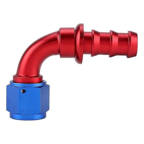 An10 90 Degrés Push On Twist Lock Oil Gas Fuel Line Hose Pipe End Male Fitting