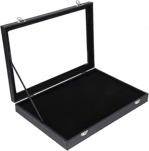 Vitrine De Rangement De Broche En Verre Avec Épingle Supérieure En Verre Boîte À Bijoux Organisateur De Boîte À Bijoux Plateau De Bijoux Empilable Compatible Avec Les Objets De Collection De Broche En