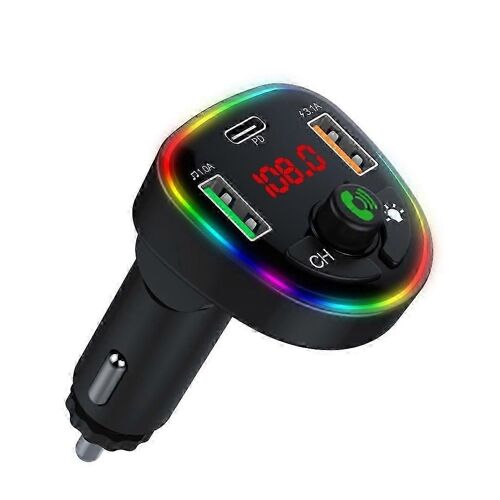 Lecteur De Musique De Voiture Compatible Bluetooth P24 Détection De Tension 1 Chargeur De Voiture Usb Type-C 2