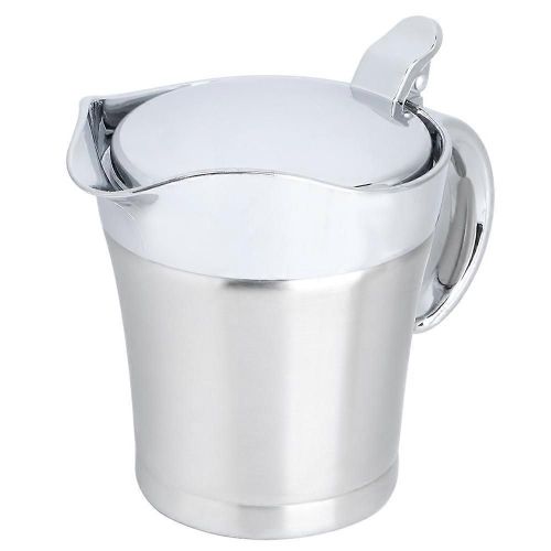 Saucière Double Couche En Acier Inoxydable 450ml - Casserole Isotherme Pour Servir - Ustensile De Cuisine