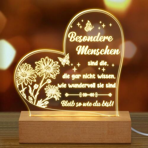 Cadeaux De Remerciement Pour Collègues Lampe Led Veilleuse En Acrylique Décoration Inspirante Cadeau D'Adieu Pour Office Travail Retraite Arbeit Ist Wie Ein Banküberfall Danke Für Alles
