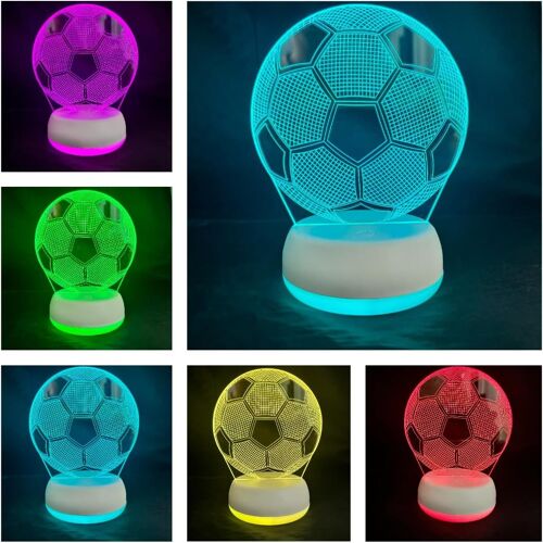Lumières De Nuit De Football, Décoration De Table De Coupe Du Monde Changer De Couleur Lumière, Décoration De Club De Football, Cadeau D'anniversaire Pour Garçon Et Fille