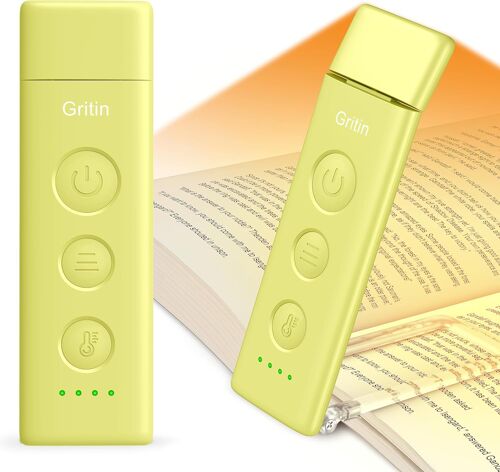 Lampe De Lecture Rechargeable, Liseuse Lampe Clip Au Lit, 3 Couleurs Protection Des Yeux & 5 Luminosités Réglables En Continu, Compacte Et Durable, Cadeaux Pour Lecteurs-Vert Émeraude