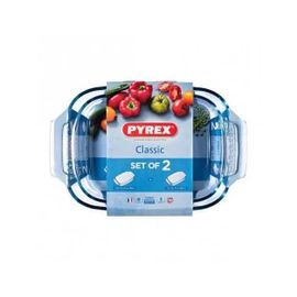 Pyrex - Ensemble De Plats De Cuisson Au Four Pyrex Classic Transparent Verre Borosilicaté (2 Pcs)