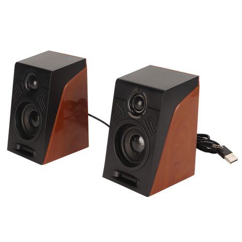 Haut-parleurs PC HiFi basses profondes Volume réglable Plug and Play haut-parleurs de bureau pour téléviseurs ordinateurs portables téléphones