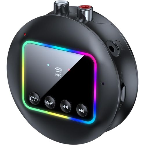 TIANYI-Récepteur Audio sans Fil, 2 en 1 Transmetteur Bluetooth 5.4 Émetteur et Récepteur Adaptateur avec Jack 3.5 mm AUX et USB, Transmetteur Bluetooth/NFC avec RCA pour PC/Smartphone/Tablette