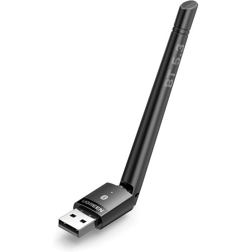 SUBZONAL-Dongle Bluetooth 5.3 Antenne Haute Portée Clé Adaptateur USB pour PC Ordinateur Windows 11 10 8.1 Compatible avec Écouteurs Casque Clavier Souris Manette de PS5 Plug Play