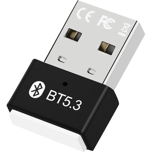 Bluetooth 5.3 Dongle, Bluetooth Dongle For Pc, Bluetooth Adapter, Bluetooth Sticks, Bluetooth Usb, Compatible With Windows 11/10/8.1/7, Supports Headset, Mouse, Controller, Pc