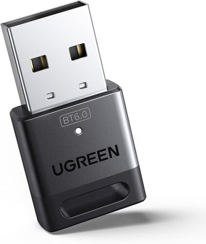 Bluetooth 6.0 Dongle USB Stick for PC Bluetooth Adapter USB Low Latency for Headphones Keyboard Mouse Gamepad Speaker Earphone Phone Plug Play Windows 11 10 8.1