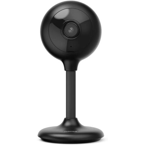 SUBZONAL-Caméra Surveillance WiFi Intérieure sans Fil (Caméra Connectée, Détection Mouvement, 1080p, Enregist. MicroSD, Son 2 Voies, Vision Nuit, Compatible Alexa/Google, pour Bébé/Animaux) Noir