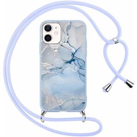 TRAHOO-Coque pour Apple iPhone 12/Apple iPhone 12 Pro avec Cordon de Collier, Aesthetic1 Léopard Motif Étui Housse Réglable Lanyard Corde, Souple Silicone Antichoc Case pour iPhone 12 6,1"", Léopard 1