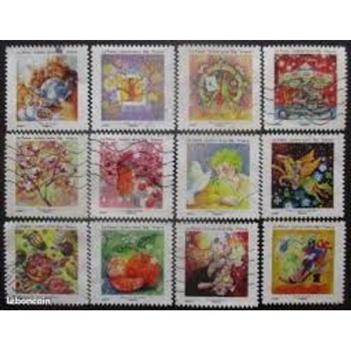 Les Petits Bonheurs : Différents Symboles De Voeux Série Complète Année 2013 Autoadhésifs N° 901 902 903 904 905 906 907 908 909 910 911 912 Yvert Et Tellier