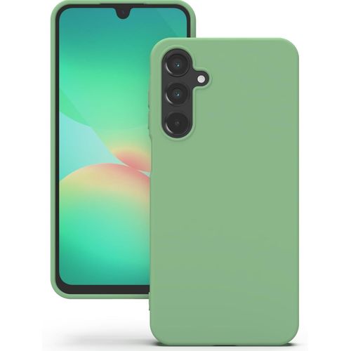 Coque Pour Samsung Galaxy A26, Housse En Silicone Doux Avec Découpes Précises Pour Caméra, Design Ultra Mince, Protection 360° À Bords Surélevés - Vert Menthe