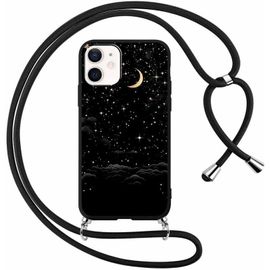 Tianyi-Coque Pour Apple Iphone 12/Apple Iphone 12 Pro Avec Cordon De Collier, Aesthetic1 Étoile Motif Étui Housse Réglable Lanyard Corde, Souple Silicone Tpu Antichoc Case Pour Iphone126,1"", Étoile 1