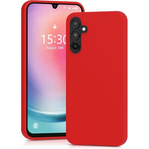 Tianyi-Coque Pour Samsung Galaxy A24, Housse En Silicone Doux Avec Découpes Précises Pour Caméra, Design Ultra Mince, Protection 360° À Bords Surélevés - Rouge