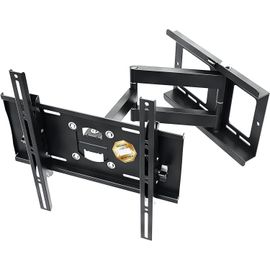 KYAOAYO-Support Tv Mural Orientable Et Inclinable Fix Ation 31-65" Pouces (79-165Cm) 95Kg & Support Vesa 400X400 / Support Television Mural - Accroche Tv Mural - Support Mural Tv R23-S Noir