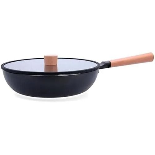 Cuisinière - QUID - 28 cm - Aluminium imprimé - 1,6 l - Poignées en bois