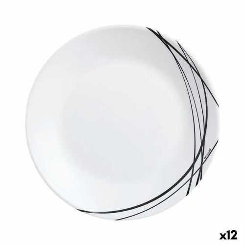 Assiette À Dessert Arcopal Domitille Bicolore Verre (Ø 18 Cm) (12 Unités)