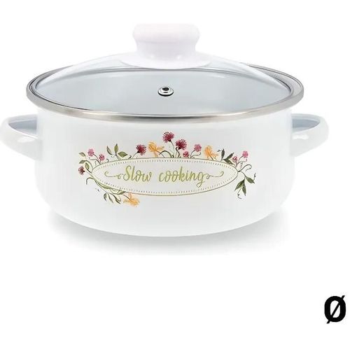 Casserole Avec Couvercle En Verre Quid Memory Acier Émaillé