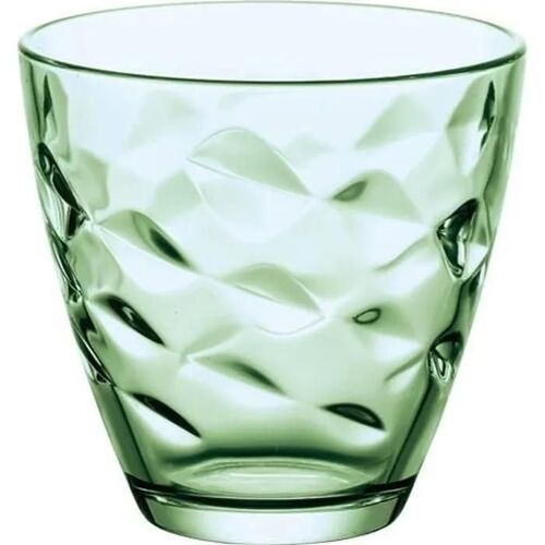 Lot 6 Gobelets Flora Vert 26cl En Verre
