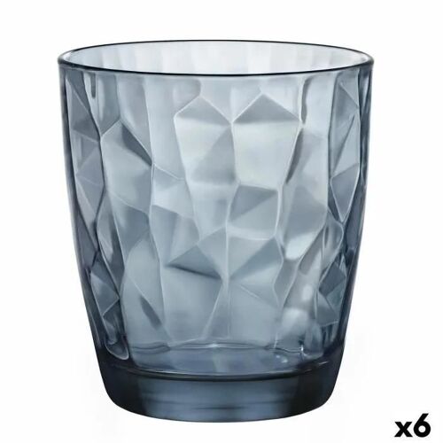 Verre Bormioli Rocco Diamond Bleu Verre (390 Ml) (6 Unités)