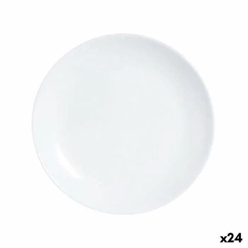 Assiette À Dessert Luminarc Diwali Blanc Verre 19 Cm (24 Unités)