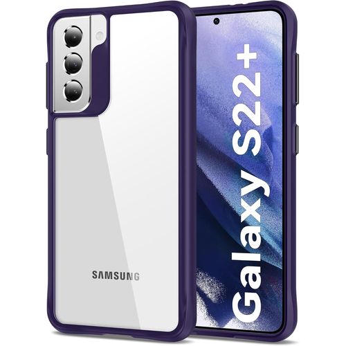 Sjzg-Coque Pour Samsung Galaxy S22+ Plus 5g 6,6 Pouces, Anti-Jaunissement Étui Téléphone Transparente, Housse De Protection Antichoc - Violet