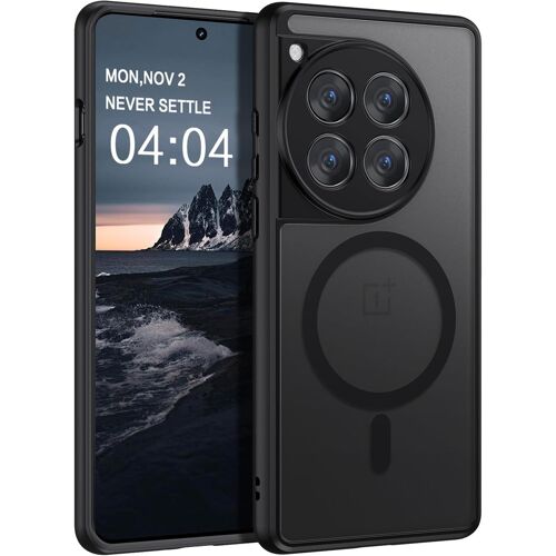 ELVORIX-Coque OnePlus 12 Compatible MagSafe, Magnétique pour OnePlus 12 6,82"" Noir